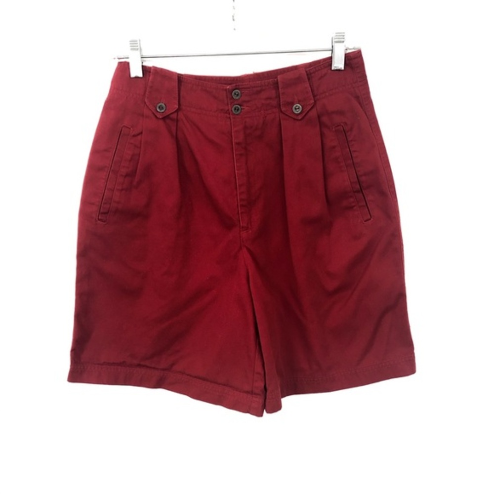 VTG LIZ CLAIBORNE RED SHORTS HIGH‎ WAIST 8